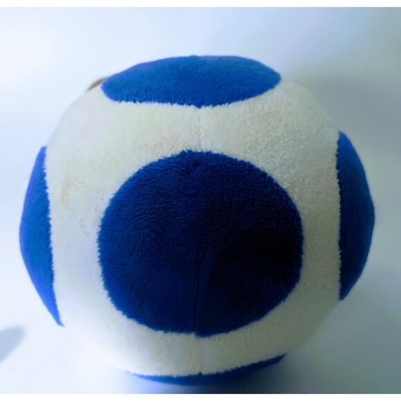 Official Super Mario Toad Blue Plush & 1989 Pull Back Dizzy Mover McDonalds Toy - Picture 6 of 9